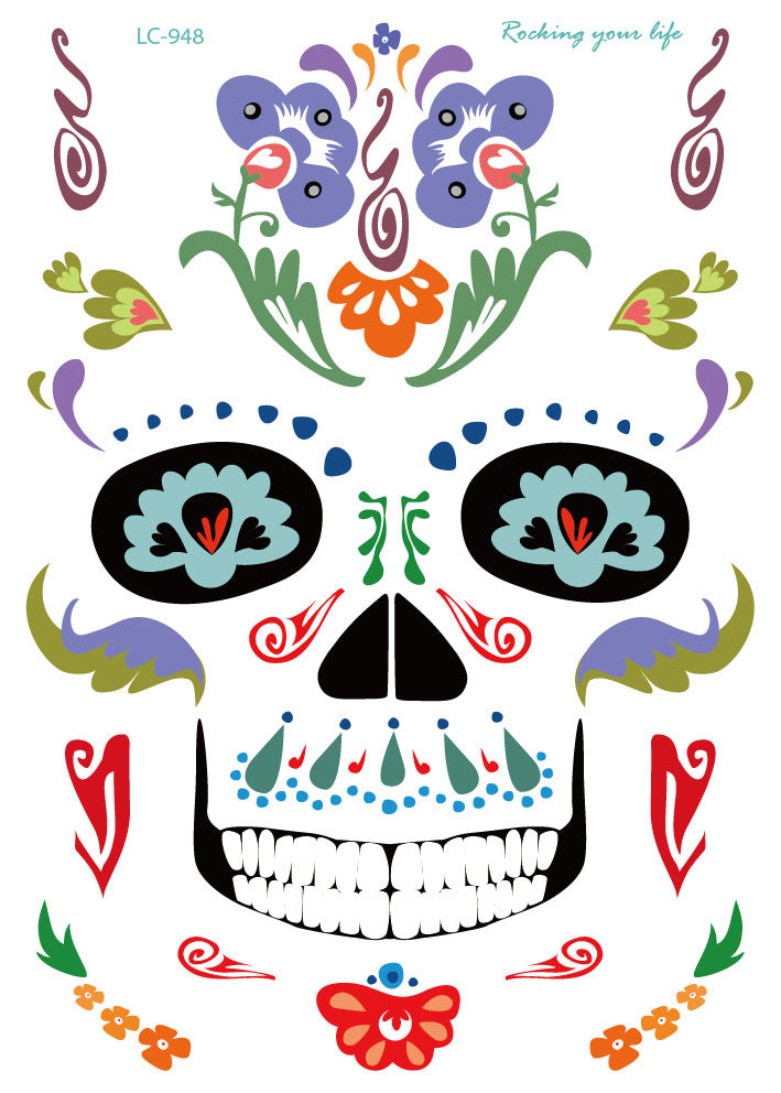 Waterproof Halloween Face Sticker