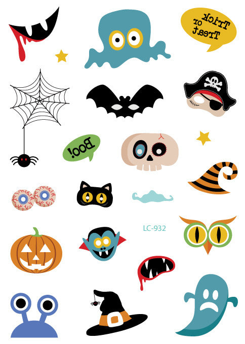 Waterproof Halloween Face Sticker