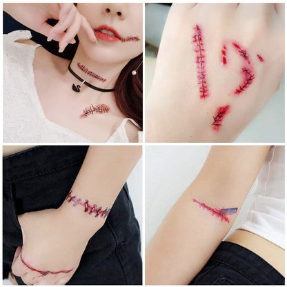 Halloween Temporary Scar Tattoos