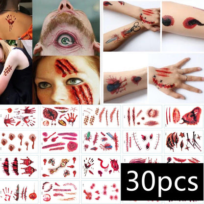 Halloween Temporary Scar Tattoos