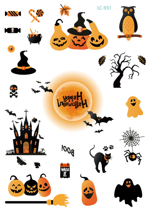 Waterproof Halloween Face Sticker