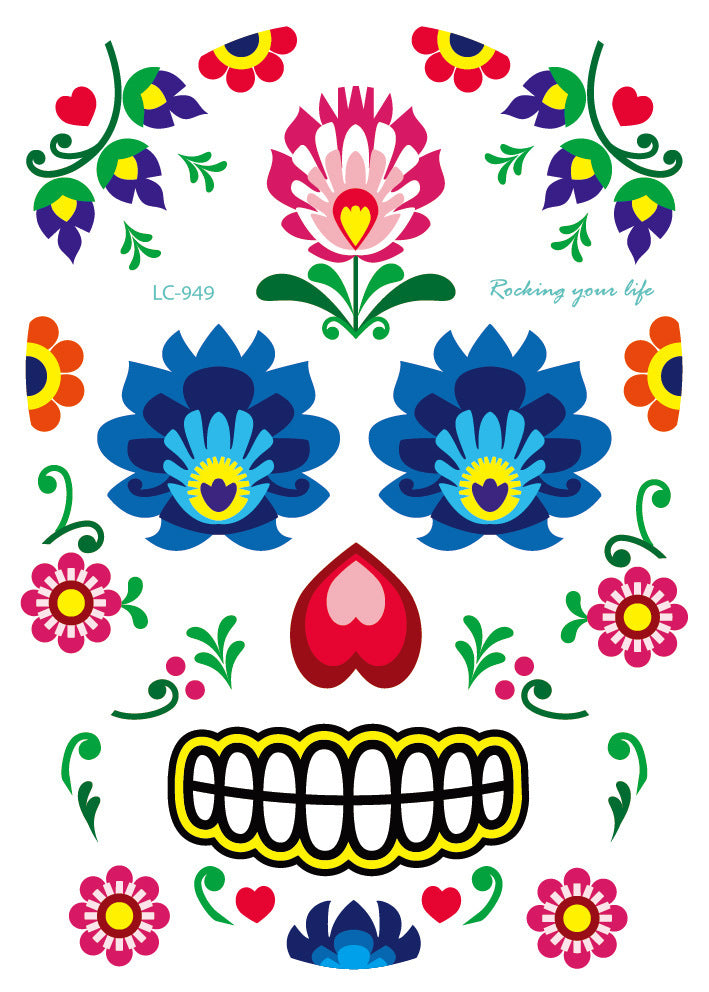 Waterproof Halloween Face Sticker