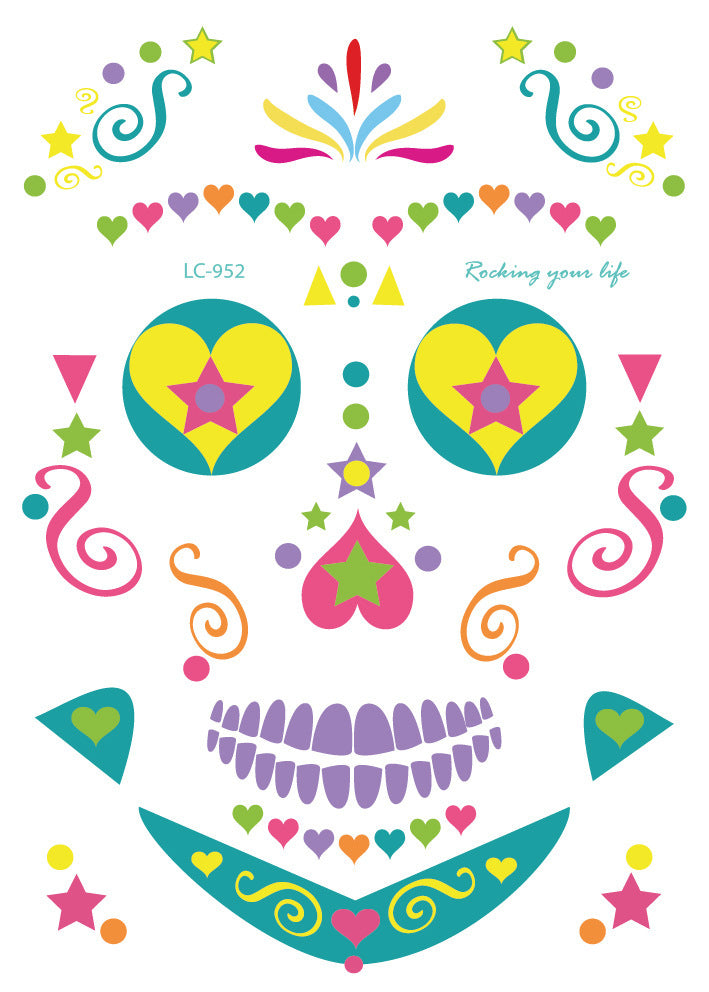Waterproof Halloween Face Sticker
