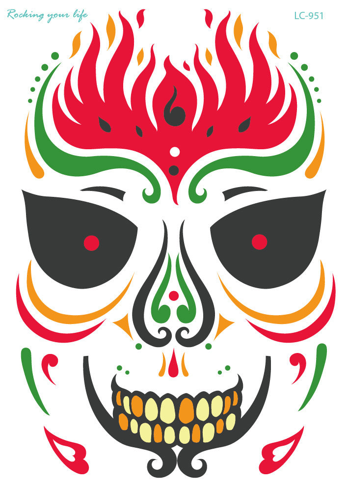 Waterproof Halloween Face Sticker